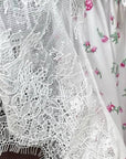 Midikleid mit Spitzenärmeln