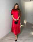 Копринен Blouse and skirt set with belt - Twiggy Shop