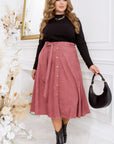 Flared corduroy skirt - Twiggy Shop