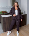 Velour set with zipper - Twiggy Shop