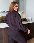 Velour set with zipper - Twiggy Shop