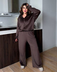 Soft velvet set with hoodie - Twiggy Shop