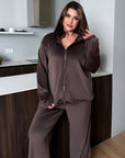 Soft velvet set with hoodie - Twiggy Shop