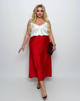 Falda midi