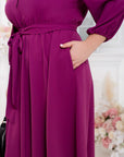 Flared dress with belt - Twiggy Shop