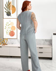 Set of vest and trousers с polyester и viscose, подходящ за ежедневен стил.