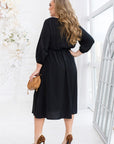 Flared dress with belt - Twiggy Shop