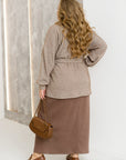 Short fluffy cardigan with belt - Twiggy Shop