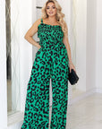 Printed long jumpsuit от polyester с моден дизайн, подходящ за ежедневни и спортни визии.