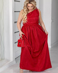 Vestido de tela brillante