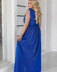 Vestido de tela brillante