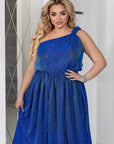 Vestido de tela brillante