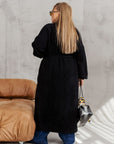 Long fuzzy cardigan with belt - Twiggy Shop