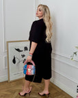 Set of tie-front blouse and bermuda shorts , linen и polyester, стилен летен дамски комплект, подходящ за топло време.