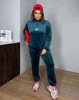 Velvet zip-up set - Twiggy Shop