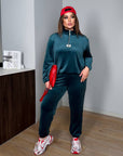 Velvet zip-up set - Twiggy Shop