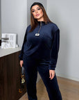 Velvet zip-up set - Twiggy Shop