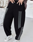 Set tricot cu detalii de cristal