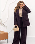 Ribbed velvet blazer - Twiggy Shop