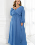Long dress with open neckline - Twiggy Shop