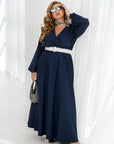 Long dress with open neckline - Twiggy Shop
