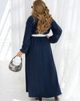Long dress with open neckline - Twiggy Shop