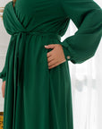 Long dress with open neckline - Twiggy Shop