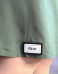 Set of shirt and bermuda shorts made of cotton fabric , бели и Blueьо, с лека текстура, подходящ за лятно облекло.