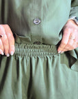 Set of shirt and bermuda shorts made of cotton fabric , бели, с кратки Sleeveи и комфортен дизайн, подходящ за летен стил.