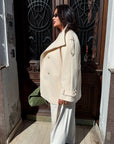 Short cashmere coat with warm lining, part of a set, polyester and viscose, image of IMG_4524.