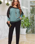Set with a lurex jumper made from polyester, viscose and elastane, with a modern design, image of photo IMG_4701.
