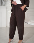 Ленен комплект pants с декоративни камъни Waist linen 80% и polyester 20%, на изображението IMG_4798.jpg
