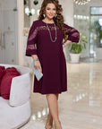 Loose-fit dress with embroidery - Twiggy Shop