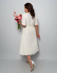 Midikleid mit zarter Spitze