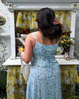 Vestido largo de flores de verano.