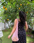 Vestido largo de flores de verano.