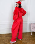 Soft velvet set with a hood - Twiggy Shop