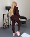 Fleece-lined three-piece set