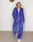 Velvet set with hood - Twiggy Shop