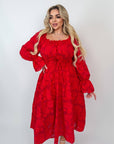 Whiteа Organza midi dress със 100% polyester, подходяща за елегантни събития и официални поводи.