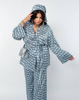 Printed set with a scarf от polyester, viscose и elastan, с цветен дизайн, за ежедневна употреба.