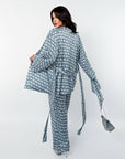 Printed set with a scarf от polyester, viscose и elastan, с цветен дизайн и модерна визия.