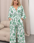 Printed loose-fit set от polyester, изображение на ярък и стиlinen комплект за ежедневна носене.