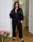 Set with leather inserts - Twiggy Shop
