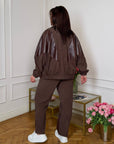 Set with leather inserts - Twiggy Shop