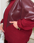 Set with leather inserts - Twiggy Shop