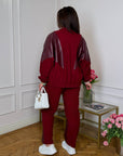 Set with leather inserts - Twiggy Shop