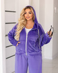 Velvet set with hood - Twiggy Shop