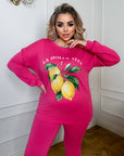 Knit set with a print - Twiggy Shop
