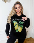 Knit set with a print - Twiggy Shop